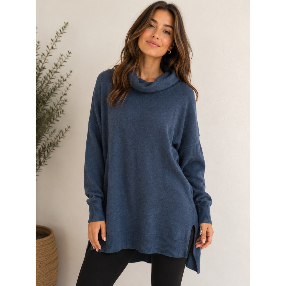 Soft Surroundings Wool Cashmere Tunic Sweater Quiet Luxury Old Money Preppy Fall